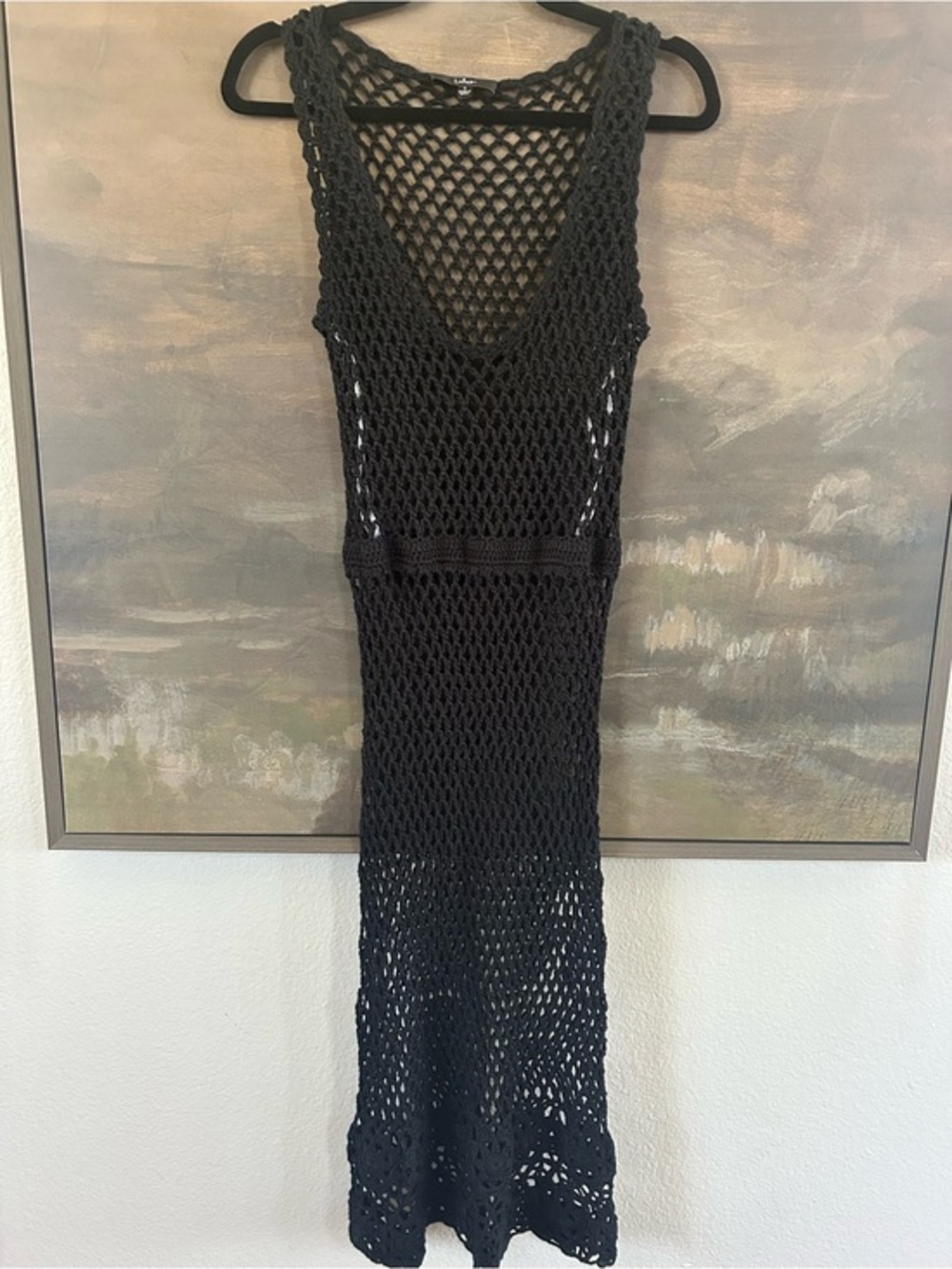 Lulus Crochet Midi Dress - Sleeveless Knit Cover-Up Unlined